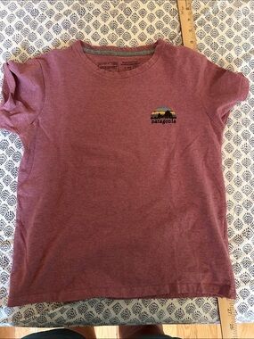 Patagonia Women's XS Purple Heather Short Sleeve Tee with Small Logo
